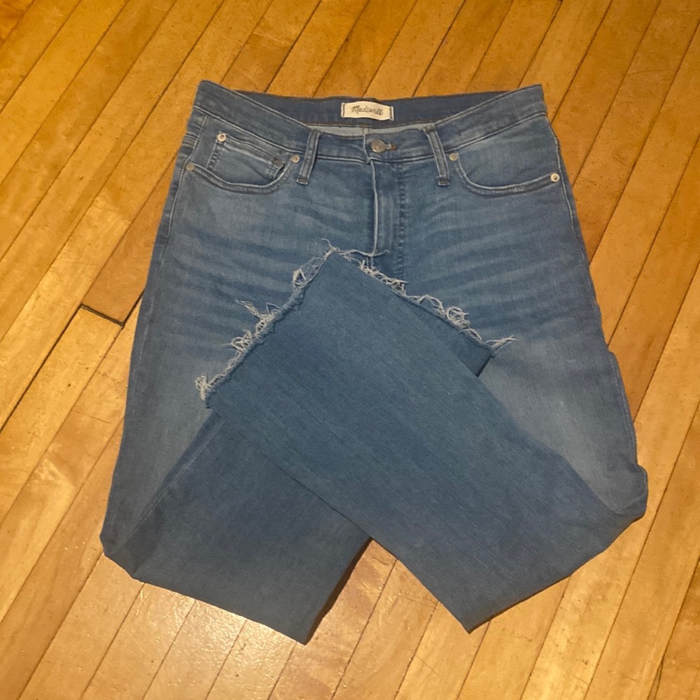 Madewell Raw Edge Cali Demi Boot Jeans 30